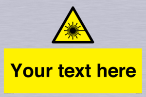 Custom Laser Hazard Sign